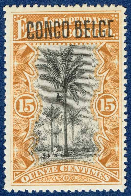 [mag373] BELGIAN CONGO 1909 OCB#42PT mnh Prince issue Type1 Position 14