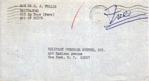 United States Vietnam War Soldier's Free Mail 1968 Army & Air Force Postal Se...