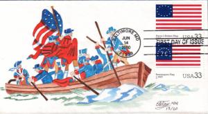 #3403h//l Stars and Stripes Ray FDC