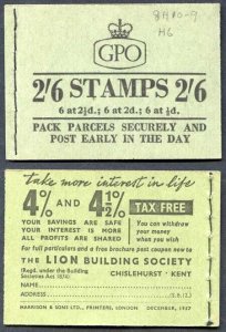 F61 2/6 Booklet Dec 1957