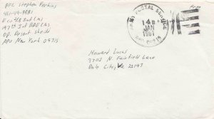 United States  Desert Storm Soldier's Free Mail 1991 Army Postal Service, APO...