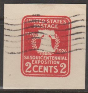 U.S. Scott #U522 Embossed Envelope Stamp - Used Single