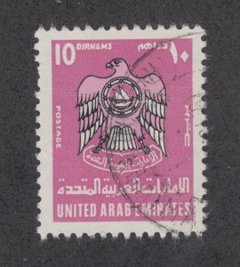 United Arab Emirates Sc 104 used 1977 10d Arms F-VF