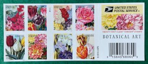 Scott 5042-5051c BOTANICAL ART Booklet Pane of 20 US Forever Stamps MNH 2016