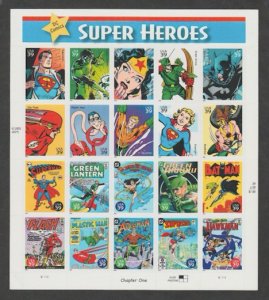 U.S. Scott #4084 Super Heroes Stamps - Mint NH Sheet - UL Plate