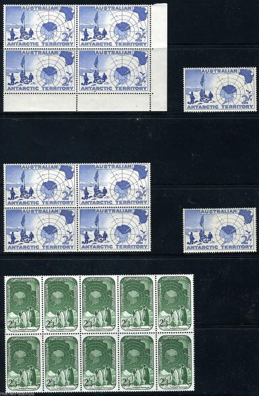 AUSTRALIA ANTARCTIC TERRITORIES  SC#L1/5 LOT OF 10 SETS  MINT NEVER HINGED