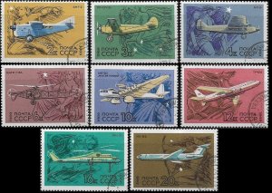 1969  Russia  Aircraft SC# 3673-3680 Used