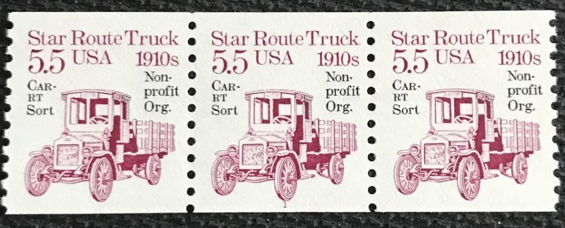 US MNH #2125a Coil PNC3 #1 or PNC pair/single Star Route Truck L37