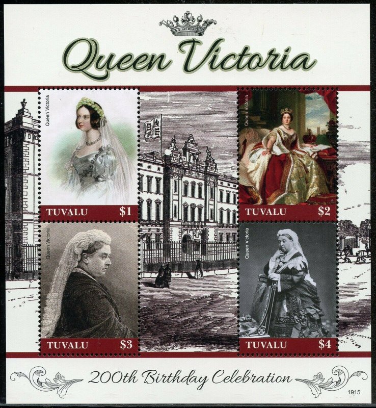 TUVALU 2019  200th BIRTH OF QUEEN  VICTORIA  SHEET MINT NH 