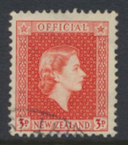 New Zealand  Official   SC# O103  Used  - 1954 see detail scan