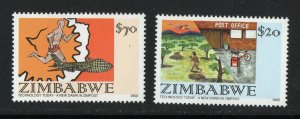 Thematic stamps ZIMBABWE 2002 TECHNOLOGY 1091/2  mint