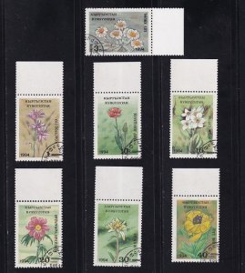 Kyrgyzstan   #33-39  cancelled   1994   endangered flowers