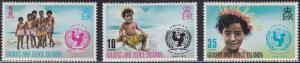 Gilbert & Ellice Islands 193-195 25th Annlv, of UNICEF 1971