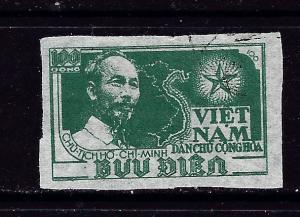 North Vietnam #2 Used Imperf 1951 issue
