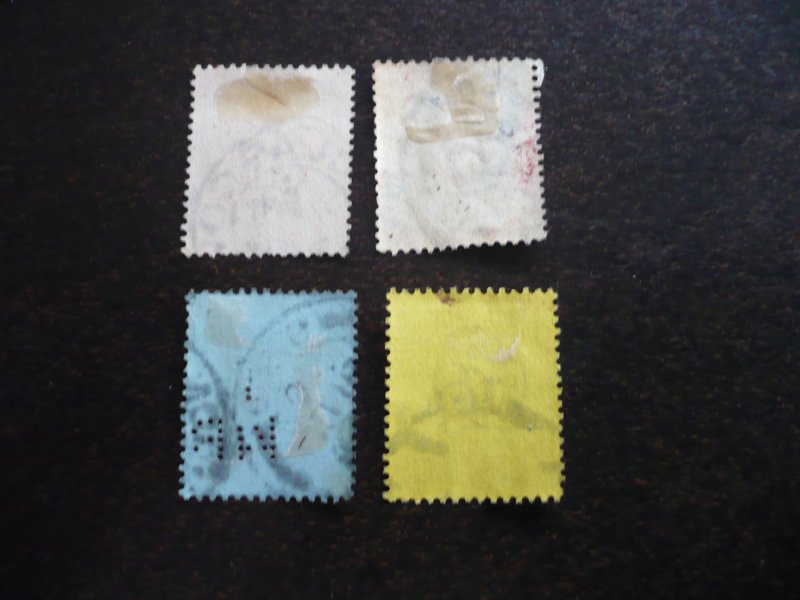 Stamps - Great Britain - Scott# 111,112,114,115 - Used Part Set of 4 Stamps