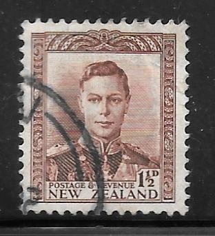 New Zealand 228: 1.5d George VI, used, F-VF