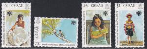 Kitibati # 345-348, International Year of the Child, NH, 1/2 Cat