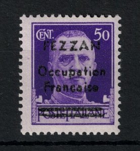 1943 Fezzan, 50 Cent Purple, French Occupation #1 - MNH**