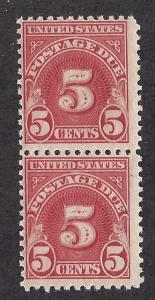 J73 Mint,OG,NH... Pair... SCV $85.00