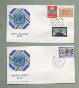 UN New York Scott# 291-303 1978  FDC (19 First Day Covers)