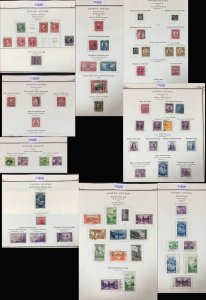 MOMEN: US STAMPS  # 717-770a 1932-1935 USED COLLECTION  LOT #11629