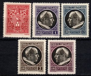 Vatican City #72-6 MNH CV $5.85  (X3583)