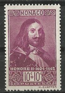 Monaco # B27  Honore II  semi-postal  (1) VF Unused 