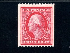 USAstamps Unused FVF US 1908 Washington Perf 12 Coil Scott 349 OG MNH SCV $235