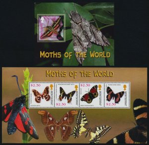 Montserrat 1152-3 MNH Moths, Insects, Flowers
