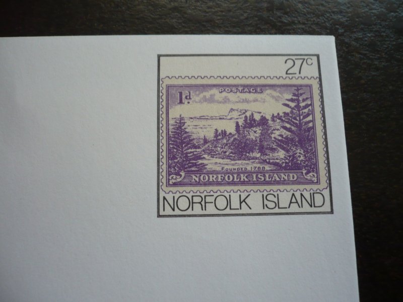 Postal History - Norfolk Island - Printed Stamp - Mint First Day Cover