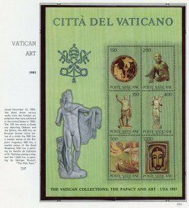 VATICAN CITY 1983  COMPLETE YEAR SET STAMPS MINT NH ON WHITE ACE ALBUM PAGES