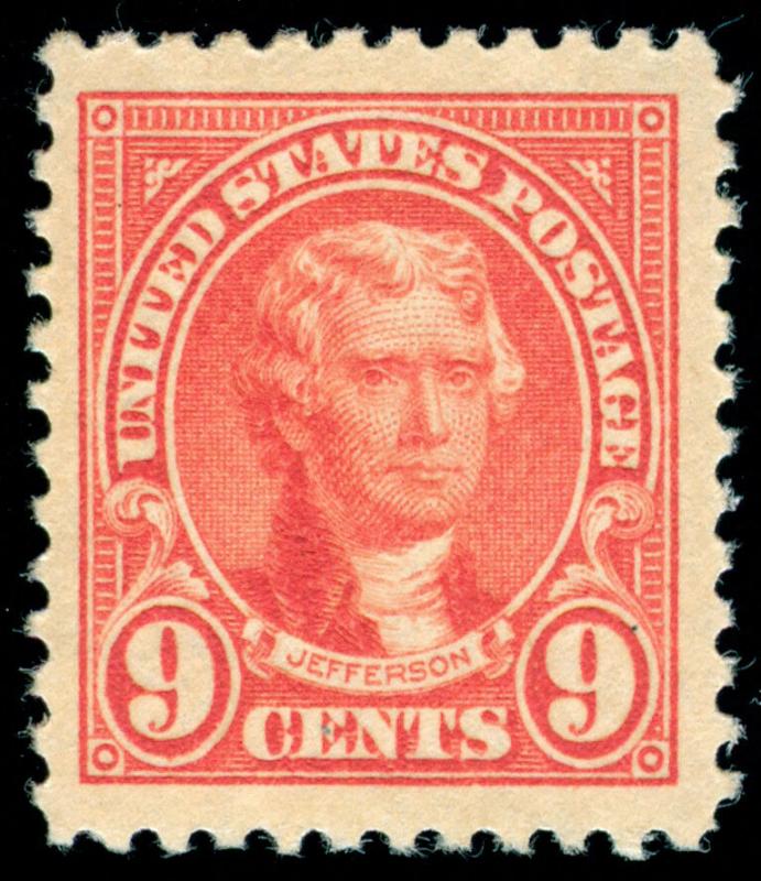 MOMEN: US STAMPS #561 MINT OG NH XF-SUP JUMBO