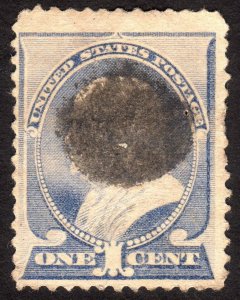 1887, US 1c, Franklin, Used, Sc 212