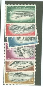 Canal Zone #C36-C41  Plate Block