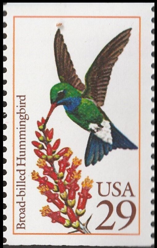 US 2643 Hummingbirds Broad-billed 29c single MNH 1992