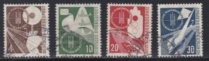 Germany # 698-701, Transportation Exhibition, Used, 1/2 Cat