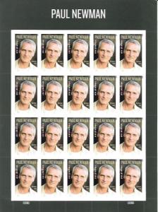 US #5020 Paul Newman. Actor, Writer, Producer, Director.  MNH Sheet.