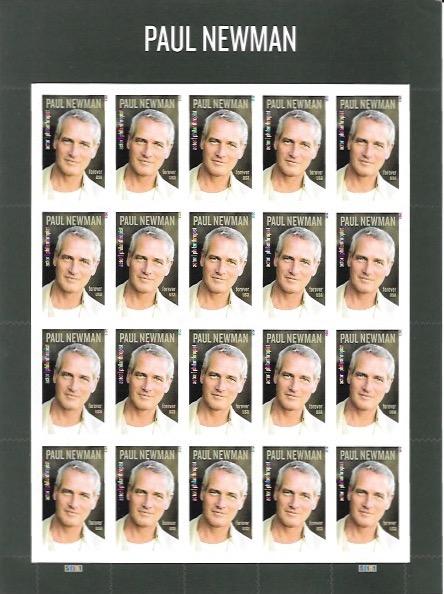 US #5020 Paul Newman. Actor, Writer, Producer, Director.  MNH Sheet.