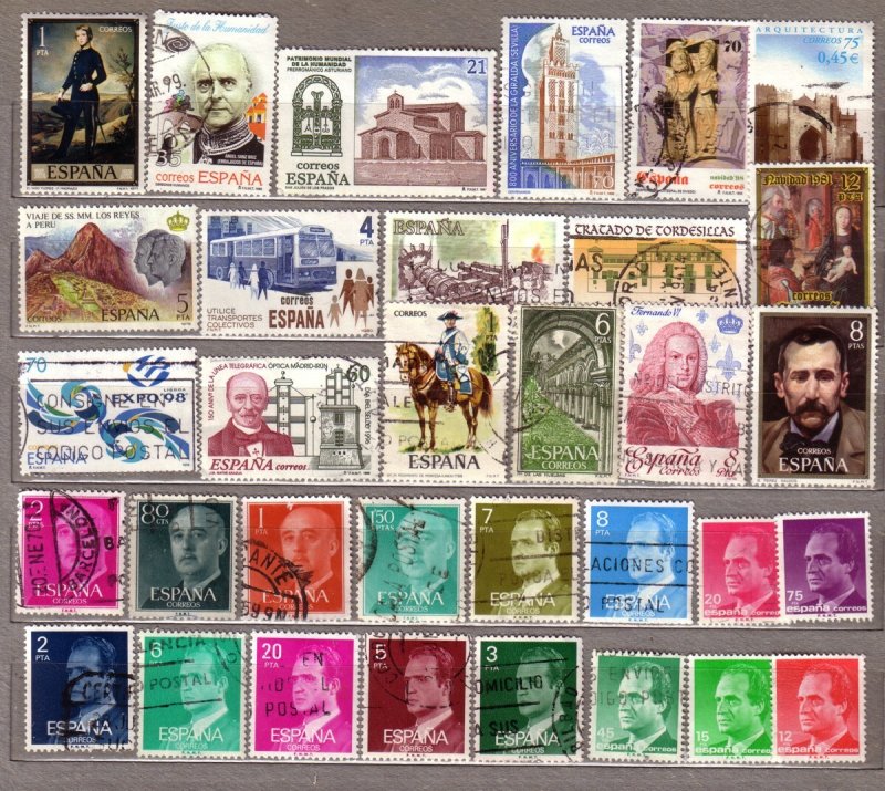 ESPANA SPAIN Different Used Stamps Lot #531