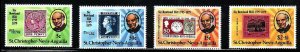St. Kitts-Nevis-Sc#-384-7- id7-unused NH set-Stamp on Stamp-Rowland Hill-1979-