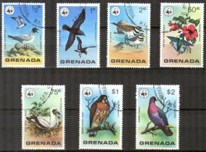 Grenada 1978 Birds WWF set of 7 Used /CTO