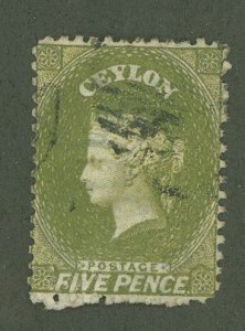 Ceylon #52b c Used Single