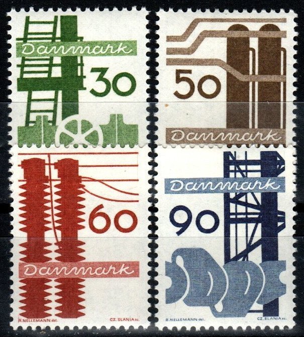 Denmark #449-52  MNH