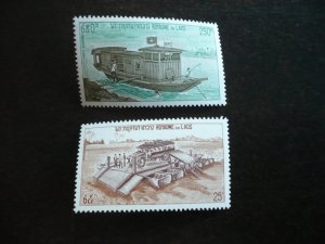 Stamps - Laos - Scott# 249, C117 - Mint Never Hinged Part Set of 2 Stamps