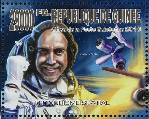 Space Tourism Stamp Aircrafts Galactic Suite Astronaut S/S MNH #7584 / Bl.1834