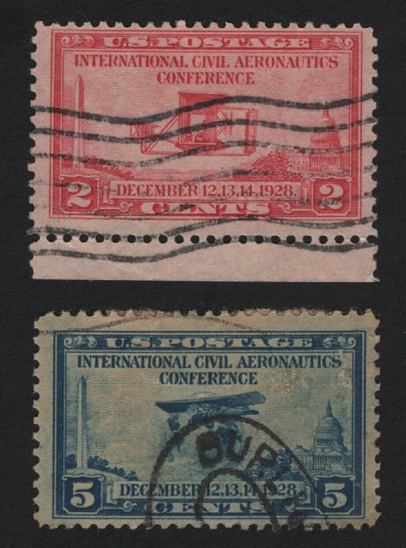 United States USED Scott Number 649-50 F-VF   - BARNEYS