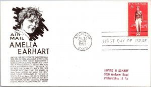 FDC 1963 SC #C68  Anderson Cachet - Atchison, KS - Single - F77709