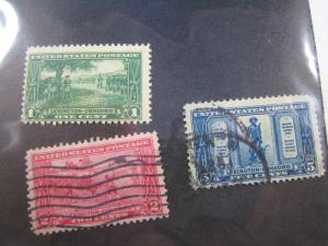 UNITED STATES - SCOTT # 617-619 - Used   