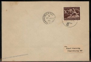 3rd Reich Germany Channel Islands Jersey Rare Frank Cover 99976