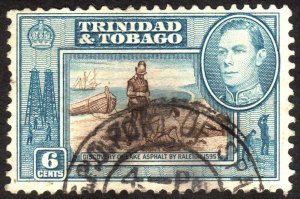 1938, Trinidad and Tobago 6c, Used, Sc 55